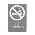 Us Stamp & Sign ADA Prohibition Sign No Smoking Symbol with Tactile Graphic Molded Plastic 6 x 9 4813